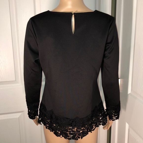 Isaac Mizrahi Live Black Top XS - Picture 5 of 8